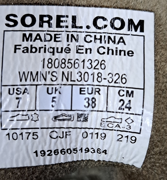 COPY - Sale Sorel Joan Of Arctic Olive Green Wedge Bootie Size 7 - Picture 8 of 9